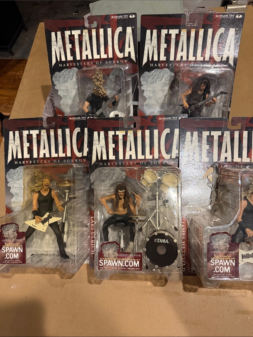 METALLICA- 5 items. 4 items unopened. 5th item JAMES is opened, SEE BELOW